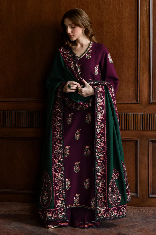 Queen Embroidered 3Pc