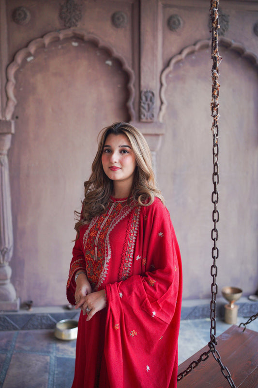 Marjaan Embroidered 3Pc