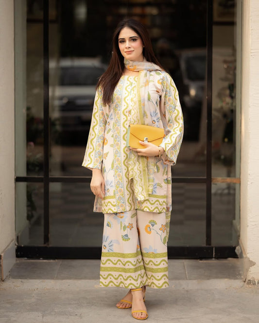 Arzoo Digital Stitched 3PC