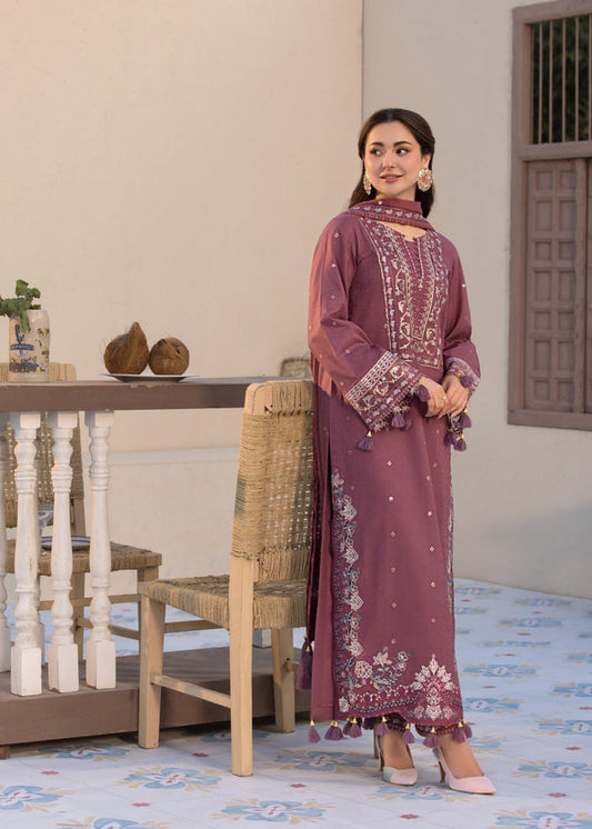 Berry Embroidered 3Pc