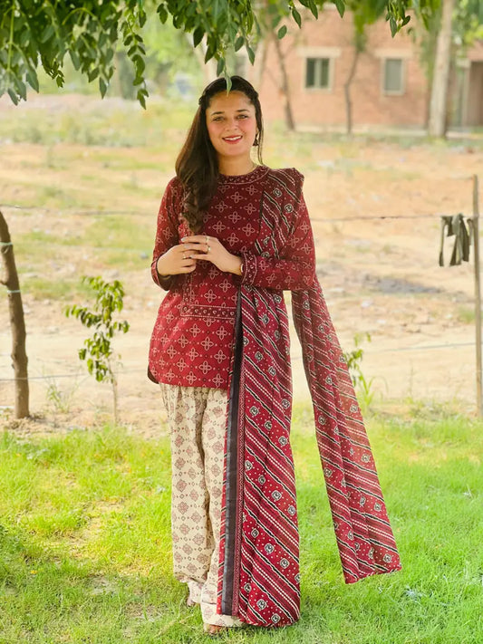 Miraal 3PC (Farshi Shalwar)