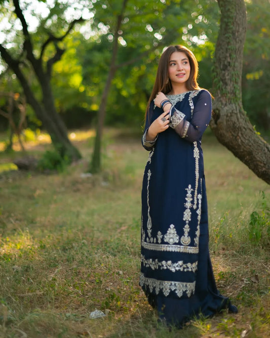 JANAN CHIFFON 3PCS EMBROIDERED