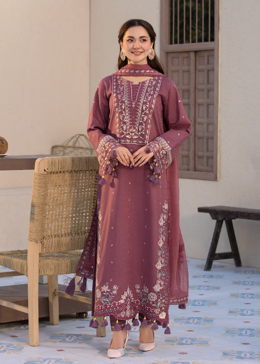 Berry Embroidered 3Pc