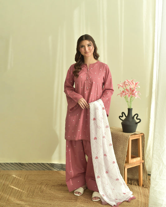 Pink Hearts 3Pc
