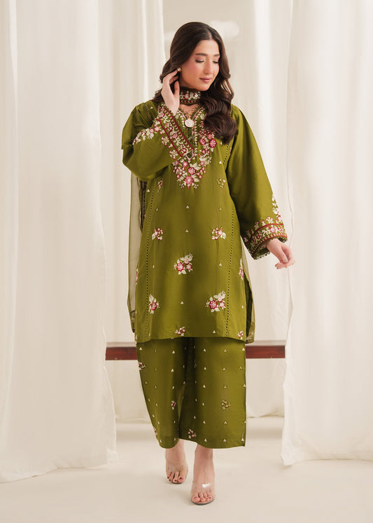 Tehzeeb Embroidered 3 Piece