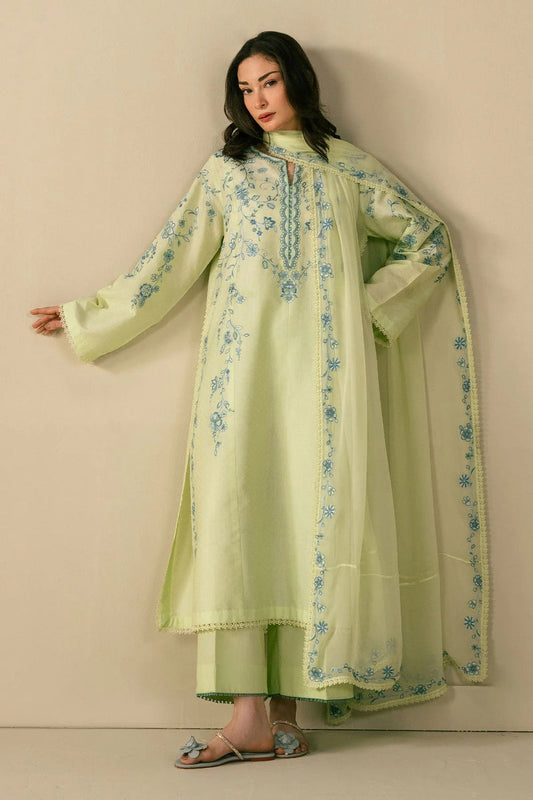 Zeeva 3-Piece Embroidered