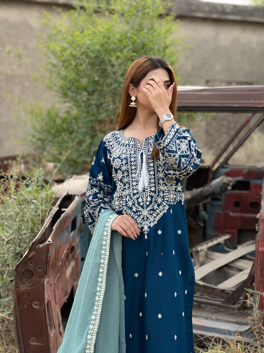 Koyal Embroidered 3PC